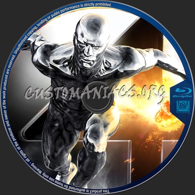 Fantastic 4 Rise of The Silver Surfer blu-ray label