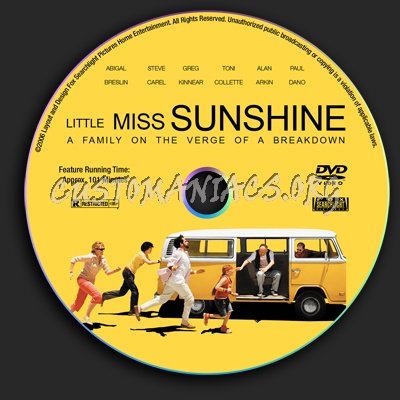 Little Miss Sunshine dvd label