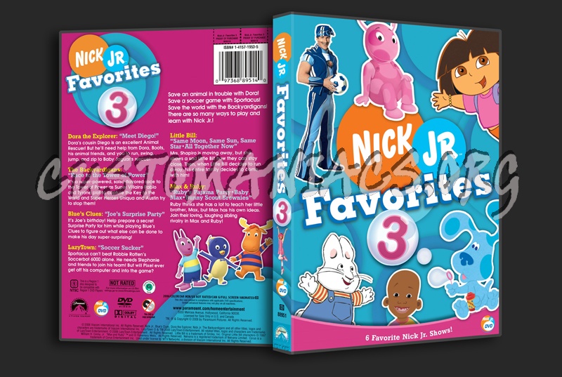 Nick Jr Favorites 3 Dvd Cover Dvd Covers Labels By Customaniacs Id Free Download Highres Dvd Cover