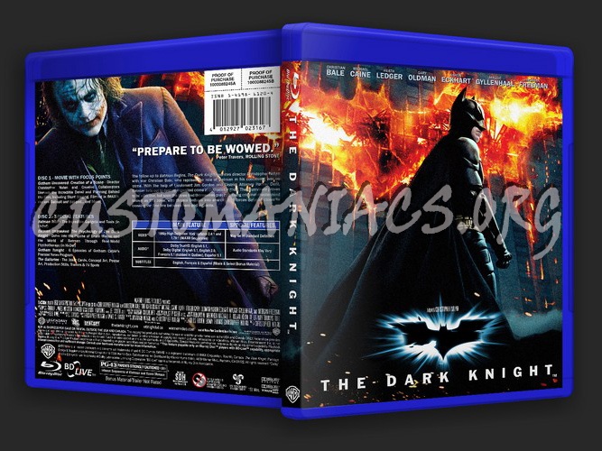 The Dark Knight blu-ray cover