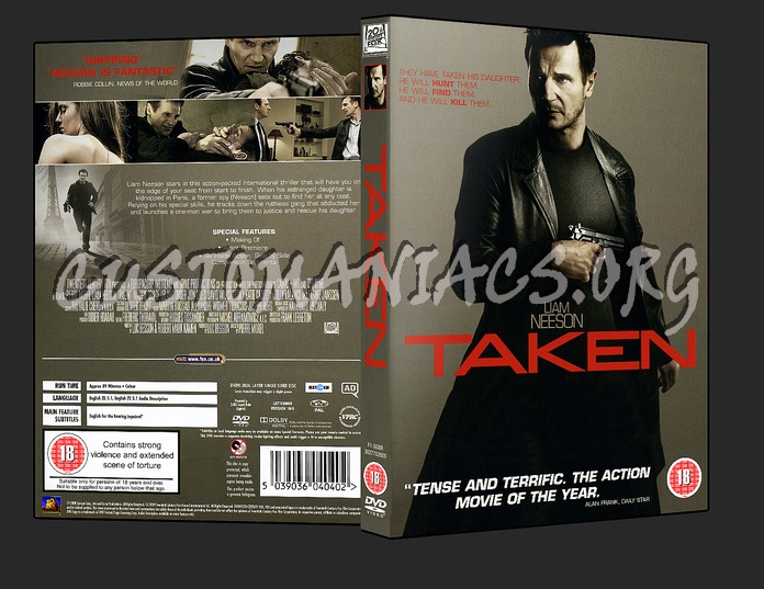 Taken dvd cover