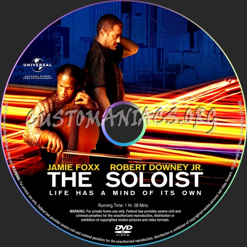 The Soloist dvd label