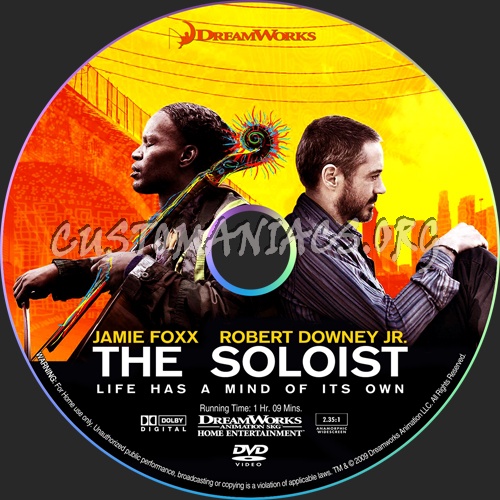 The Soloist dvd label