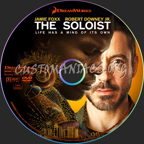 The Soloist dvd label