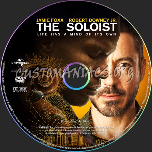 The Soloist dvd label