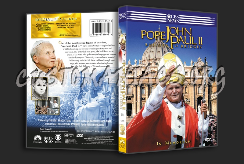 Pope John Paul 2: Builder of Bridges dvd cover