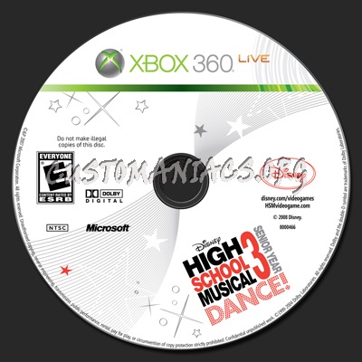 High School Musical 3: Senior Year DANCE! dvd label