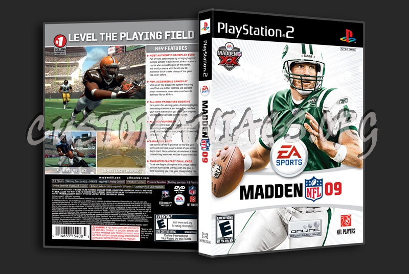 Madden NFL 09 dvd cover