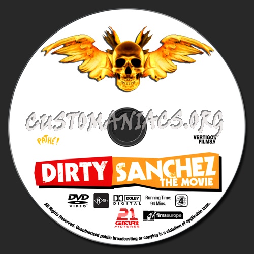 Dirty Sanchez - The Movie dvd label