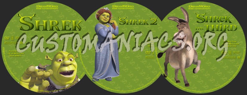 The Shrek Collection dvd label