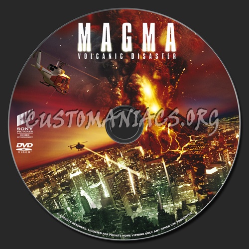 Magma: Volcanic Disaster dvd label