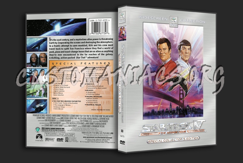 Star Trek 4 The Voyage Home dvd cover - DVD Covers & Labels by ...