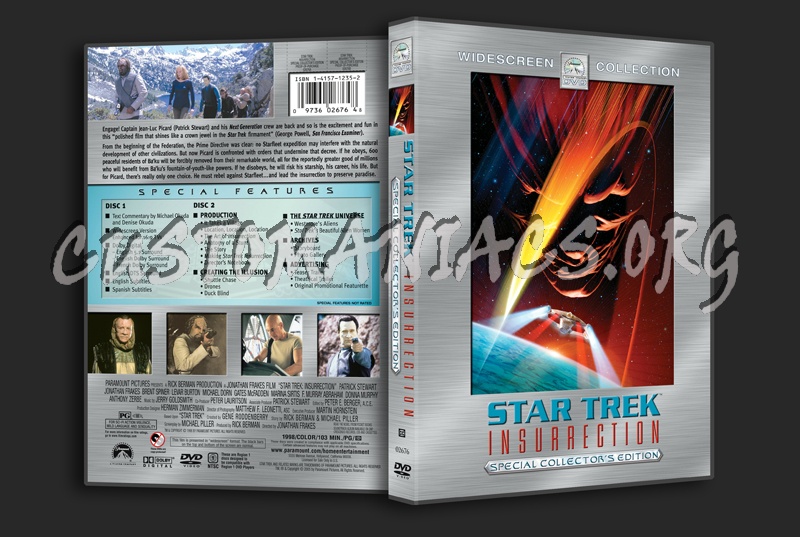 Star Trek 9 Insurrection dvd cover