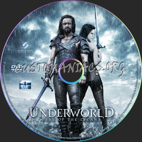 Underworld: Rise of the Lycans dvd label