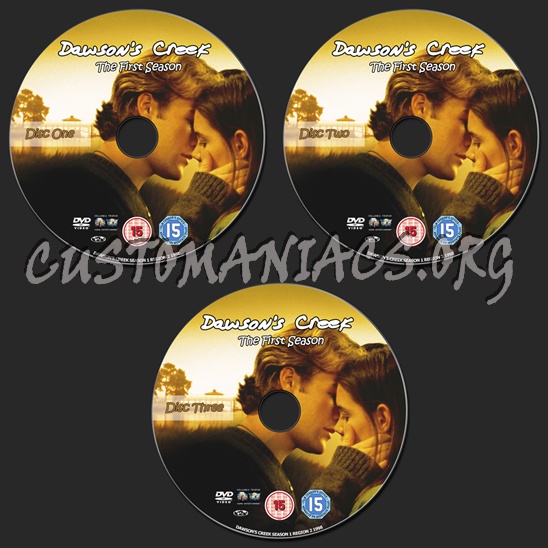 Dawson's Creek Season 1 dvd label