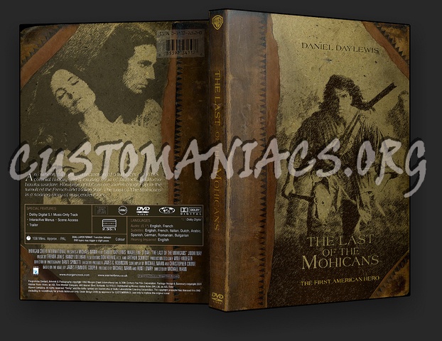 The Last of the Mohicans dvd cover