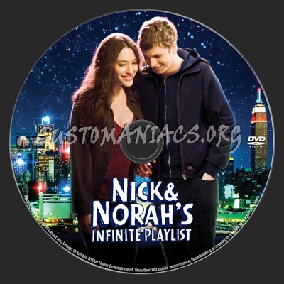 Nick & Nora's Infinite Playlist dvd label