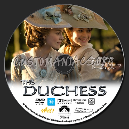 The Duchess dvd label