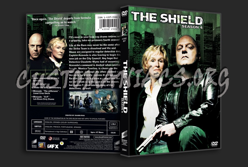 The Shield Season 4 dvd cover