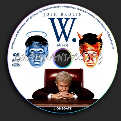 W. - George W Bush dvd label