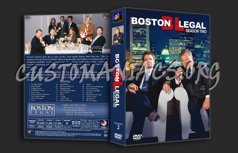 Boston Legal Season 2 dvd cover