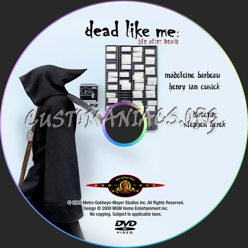 Dead Like Me: Life After Death dvd label