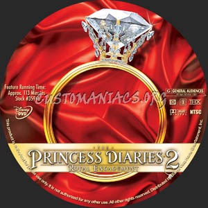 The Princess Diaries 2 dvd label