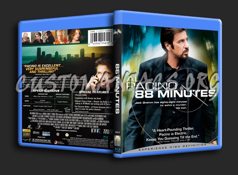 88 Minutes blu-ray cover