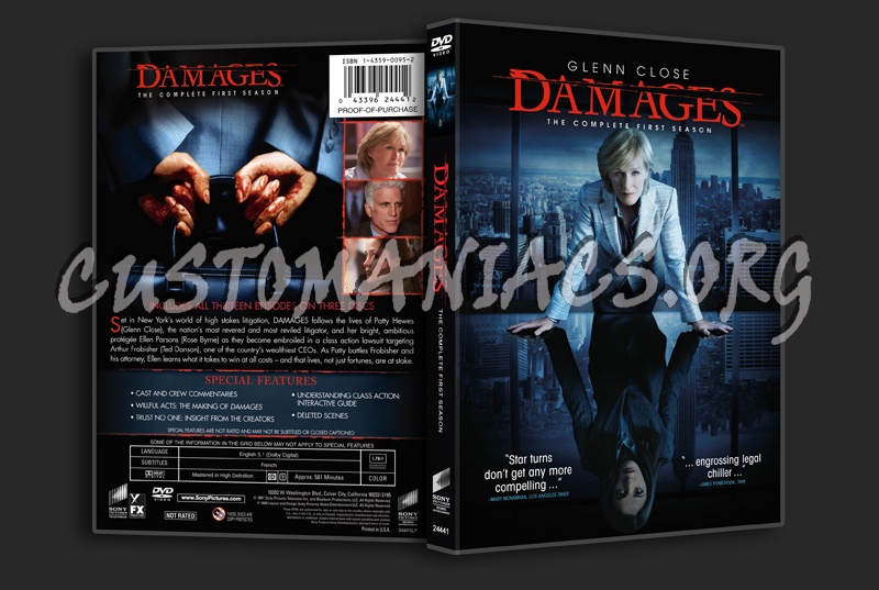 Damages - Season 1 dvd cover