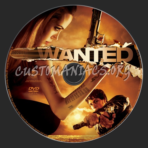 Wanted dvd label