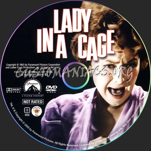 Lady in a Cage dvd label