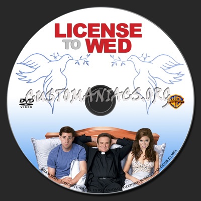 License to Wed dvd label