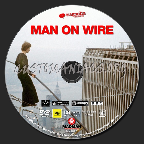 Man On Wire dvd label