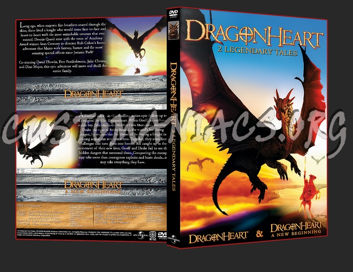 Dragonheart 1 and 2 dvd cover