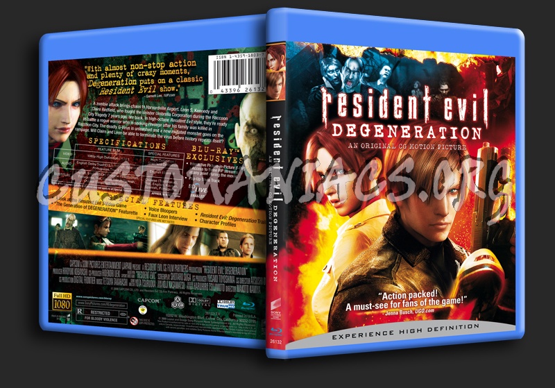 Resident Evil Degeneration blu-ray cover