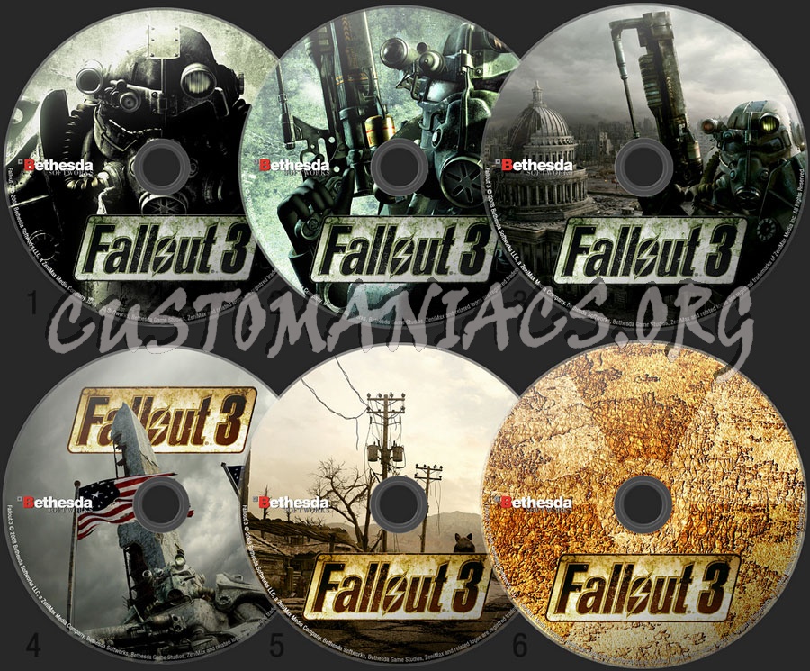 Fallout 3 dvd label