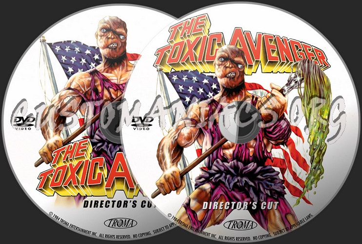 Toxic Avenger dvd label