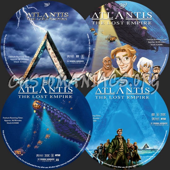 Atlantis: The Lost Empire dvd label