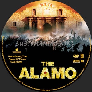 The Alamo dvd label