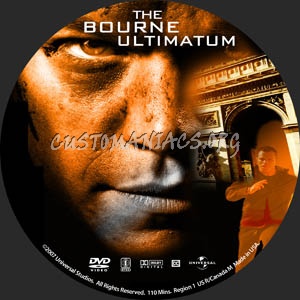 The Bourne Ultimatum dvd label