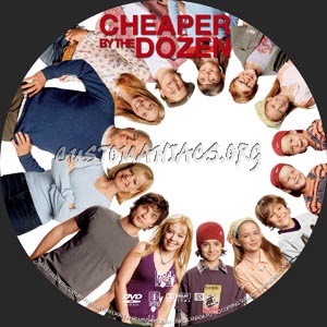 Cheaper by the Dozen dvd label