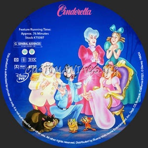 Cinderella dvd label