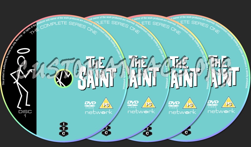 The Saint dvd label