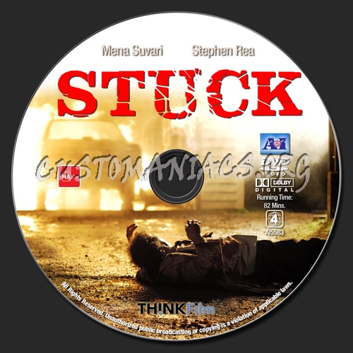 Stuck dvd label