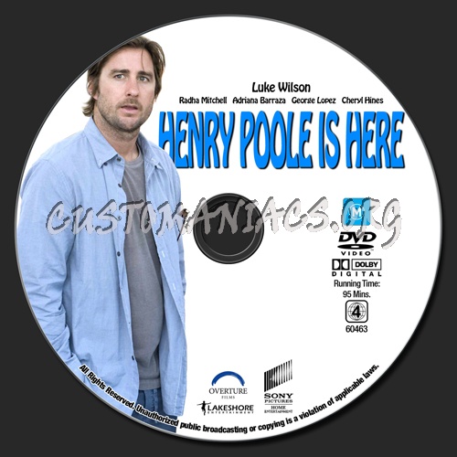 Henry Poole Is Here dvd label