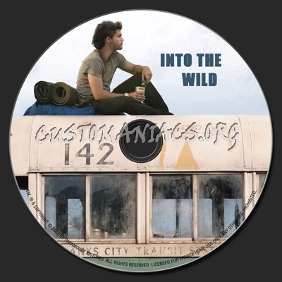 Into the Wild dvd label