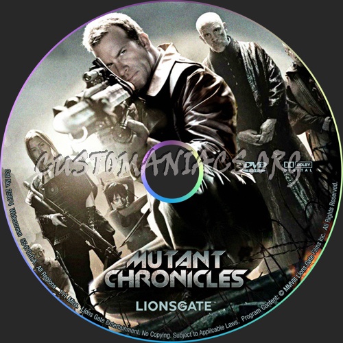 Mutant Chronicles dvd label