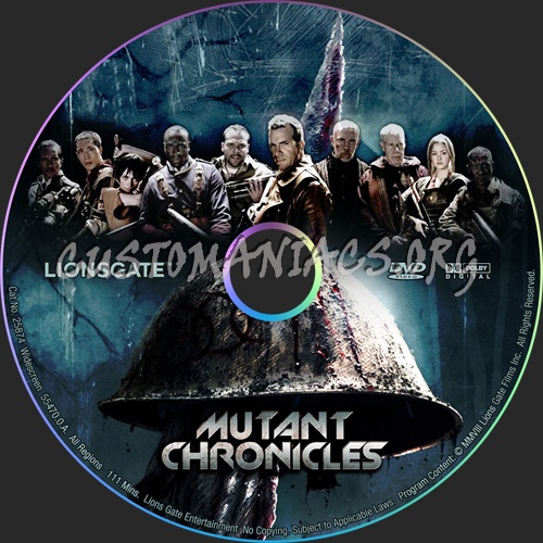 Mutant Chronicles dvd label