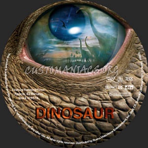 Dinosaur dvd label