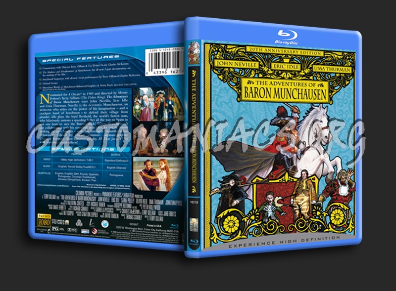 The Adventures of Baron Munchausen blu-ray cover